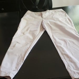 Khaki ankle panta